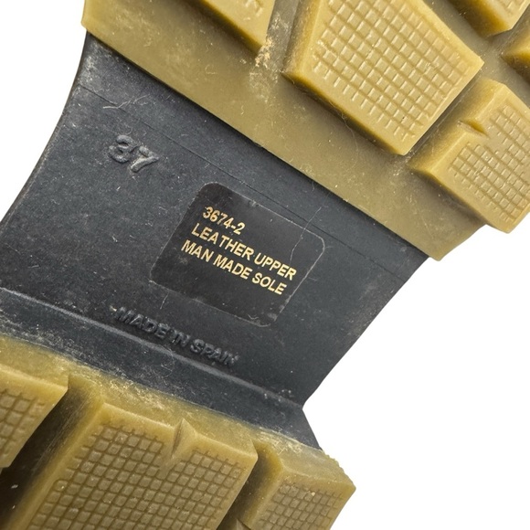 Avellini Suede leather hiking lace up boots shearling lined shoes women’s 37 - Picture 10 of 13